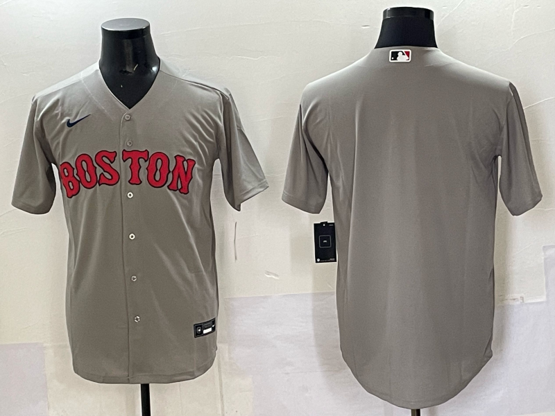 Men Boston Red Sox blank grey 2025 Nike MLB Jersey 01